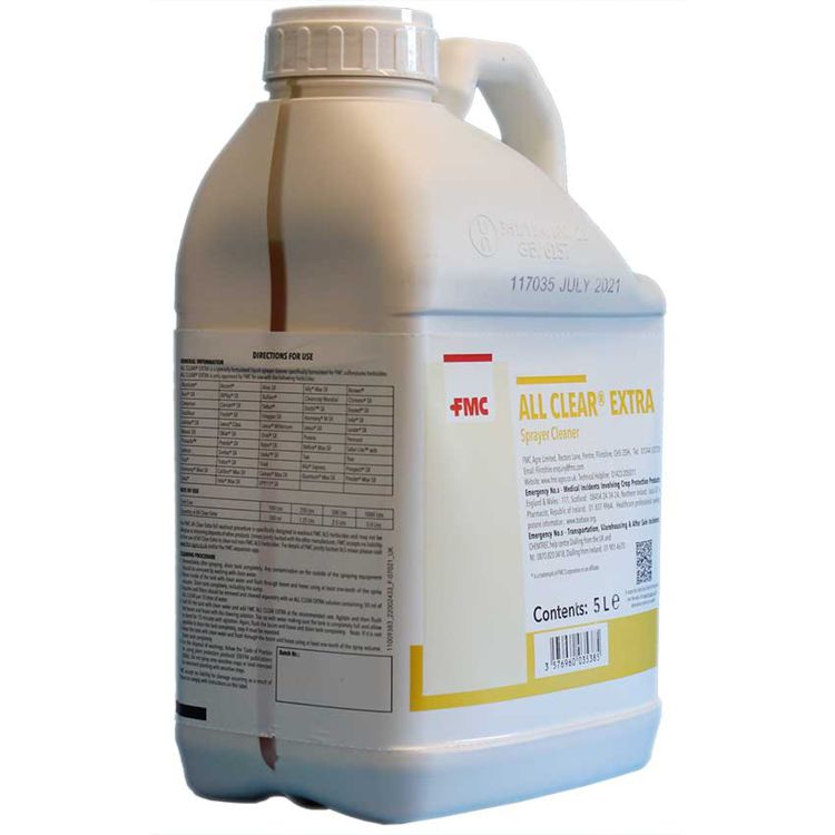 All Clear Extra 5L - Cleans Pesticides from Spraying Equipment