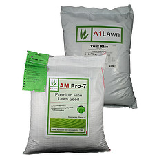 AM Pro-7 Premium Fine Lawn Grass Seed with Weed, Feed & Moss Killer