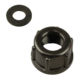 Nozzle Cap Nut 15mm depth x 18mm dia & Rubber Sealing Washer