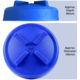 Cooper Pegler Classic & Evolution Series Screw Cap Lid with Seal 730270