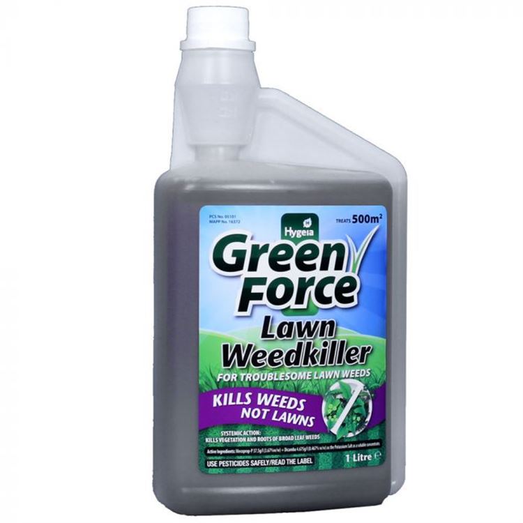 Green Force - Domestic Use Selective Broad Leafed Weed Killer for Lawns 1L (500m2)