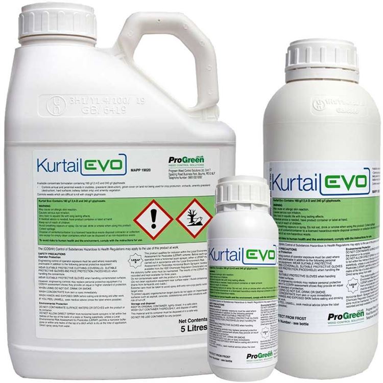 Kurtail Evo - Professional Mares Tail Herbicide Total Weed Control (0.5/1/5litre)