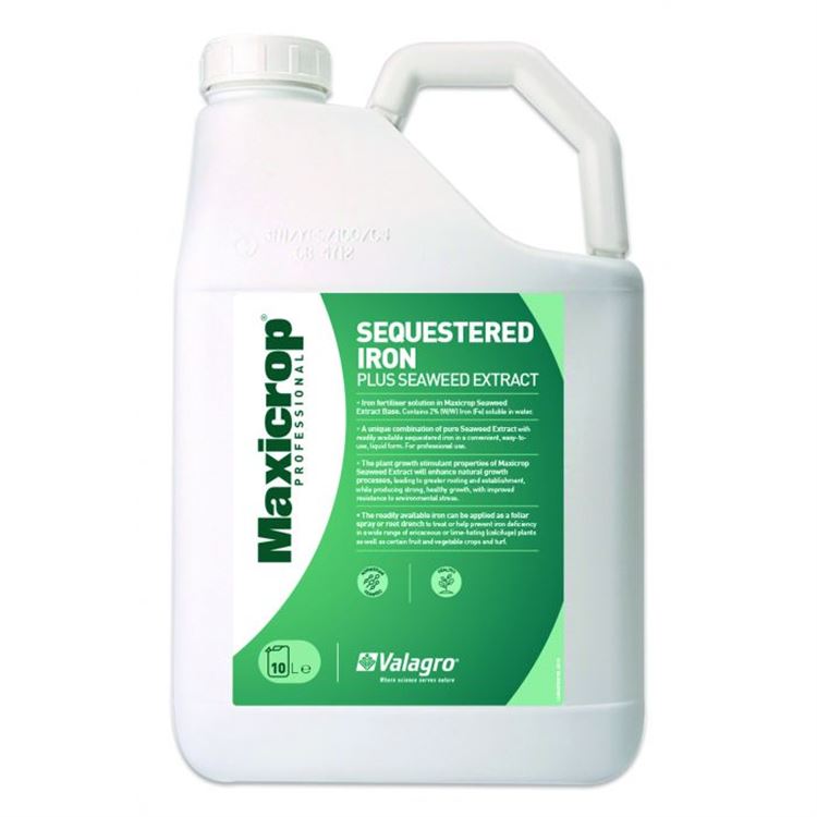 Maxicrop Sequestered Iron with Seaweed, 10L (8000m2)