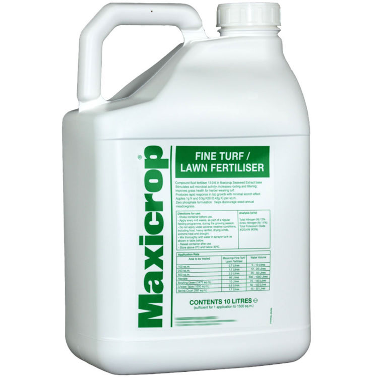 Maxicrop Fine Turf & Lawn Fertiliser No. 4 - 10L with seaweed