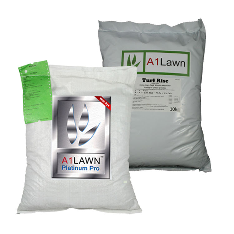 Platinum Pro Grass Seed (with Rye) with Weed, Feed & Moss Killer A1 Lawn