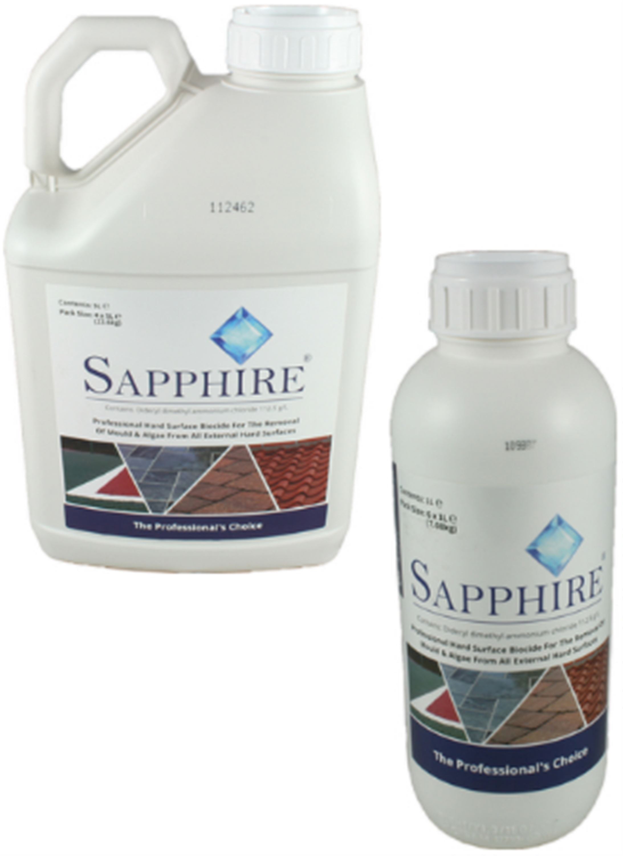 Sapphire Moss Killer & Hard Surface Cleaner 5 Litres A1 Lawn