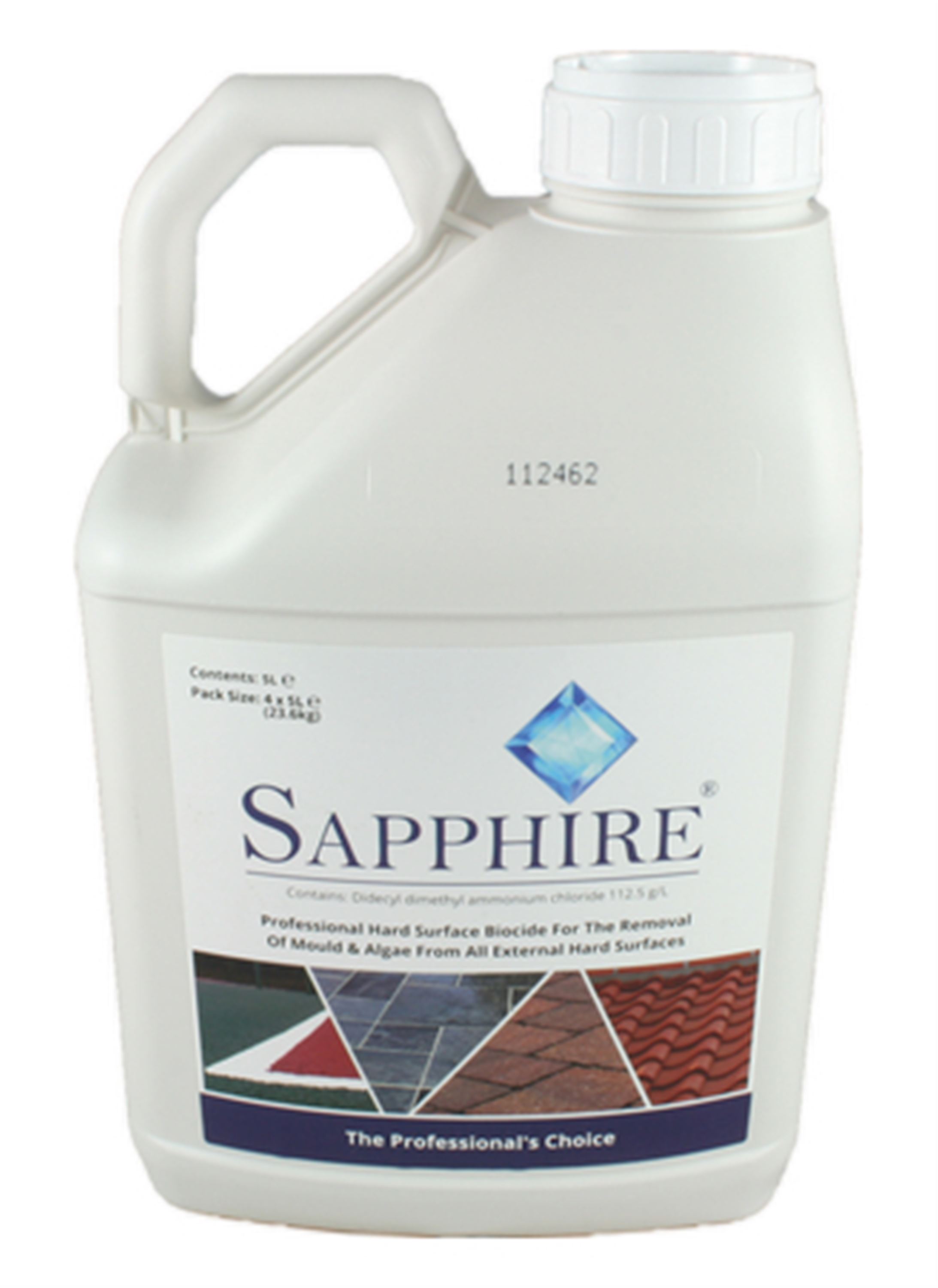 Sapphire Moss Killer & Hard Surface Cleaner 5 Litres A1 Lawn