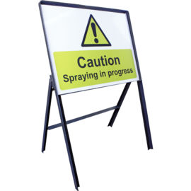Spraying in Progress Warning Safety Sign
