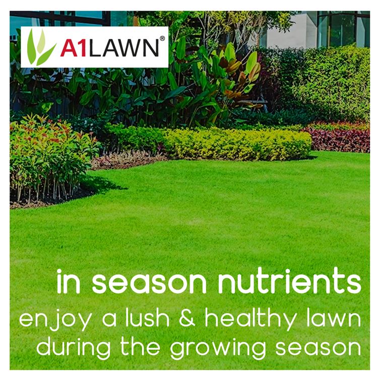 A1 Lawn Ultimate Spring Summer Lawn Fertiliser [10-4-4+3fe] - 10KG