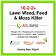 A1 Lawn Double Strength Feed, Weed & Moss Killer [10-2-2+8fe] - 10KG